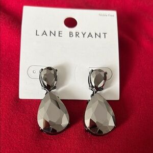 Lane Bryant Metallic Teardrop Earrings